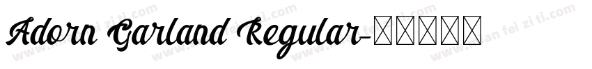Adorn Garland Regular字体转换